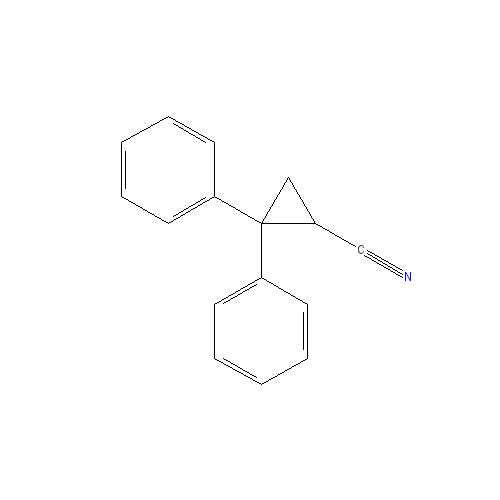 Chemical structure of 2,2-Diphenylcyclopropanecarbonitrile