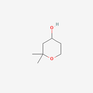 Chemical structure of 2,2-Dimethyloxan-4-ol