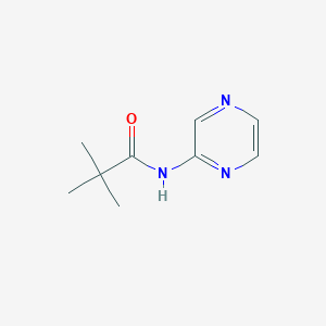 Chemical structure of 2,2-dimethyl-N-2-pyrazinylPropanamide