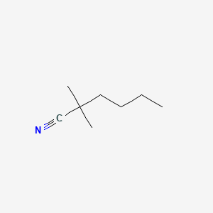 Chemical structure of 2,2-Dimethylhexanenitrile