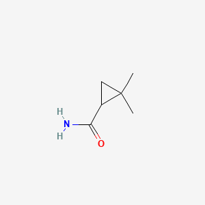 Chemical structure of 2,2-Dimethylcyclopropanecarboxamide