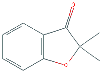 Chemical structure of 2,2-Dimethylbenzofuran-3(2H)-one