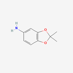 Chemical structure of 2,2-Dimethylbenzo[d][1,3]dioxol-5-amine