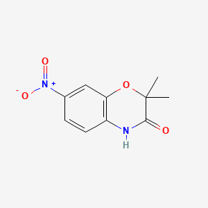 Chemical structure of 2,2-Dimethyl-7-nitro-2H-benzo[b][1,4]oxazin-3(4H)-one