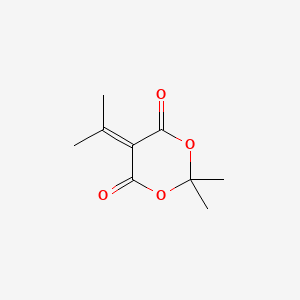 Chemical structure of 2,2-Dimethyl-5-(propan-2-ylidene)-1,3-dioxane-4,6-dione