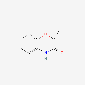 Chemical structure of 2,2-Dimethyl-4H-1,4-benzoxazin-3-one
