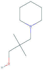 Chemical structure of 2,2-dimethyl-3-piperidin-1-ylpropan-1-ol