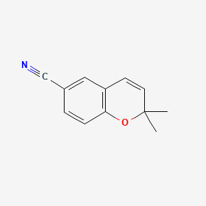 Chemical structure of 2,2-Dimethyl-2H-chromene-6-carbonitrile