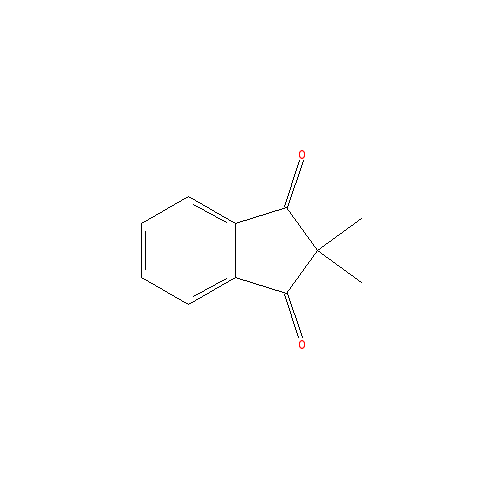 Chemical structure of 2,2-Dimethyl-1H-indene-1,3(2H)-dione