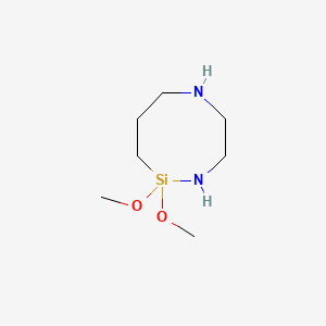 Chemical structure of 2,2-Dimethoxy-1,6,2-diazasilocane