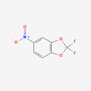 Chemical structure of 2,2-Difluoro-5-nitro-1,3-benzodioxole