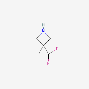 Chemical structure of 2,2-Difluoro-5-azaspiro[2.3]hexane