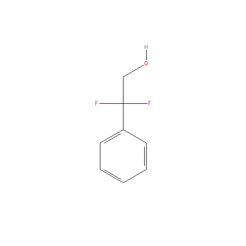 Chemical structure of 2,2-difluoro-2-phenylethan-1-ol