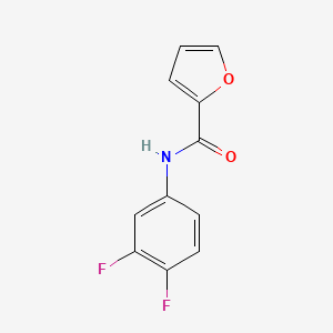 Chemical structure of 2,2-Difluoro-2-(quinolin-6-yl)acetic acid