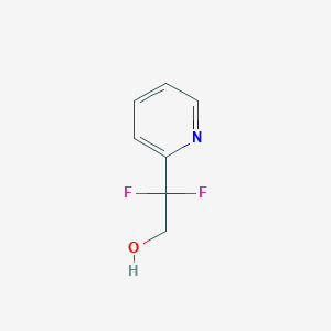 Chemical structure of 2,2-Difluoro-2-(pyridin-2-YL)ethanol