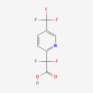 Chemical structure of Difluoro[5-(trifluoromethyl)pyridin-2-yl]acetic acid