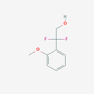 Chemical structure of 2-(2-Methoxy-phenyl)-2,2-difluoro-ethanol