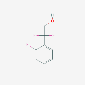Chemical structure of 2,2-Difluoro-2-(2-fluorophenyl)ethanol