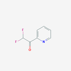 Chemical structure of 2,2-Difluoro-1-(pyridin-2-yl)ethanone