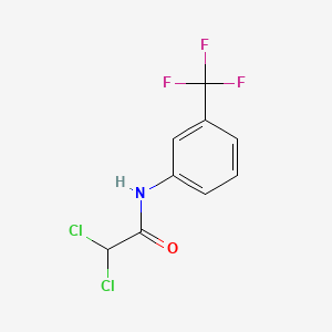 Chemical structure of 2,2-dichloro-N-[3-(trifluoromethyl)phenyl]acetamide