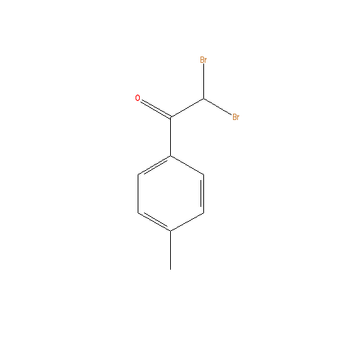 Chemical structure of 2,2-Dibromo-4'-methylacetophenone