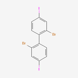 Chemical structure of 2,2'-Dibromo-4,4'-diiodo-1,1'-biphenyl