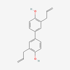 Chemical structure of 2,2-diallyl-4,4-biphenol