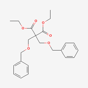 Chemical structure of Diethyl 2,2-bis((benzyloxy)methyl)malonate