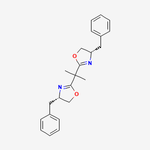 Chemical structure of 2,2-Bis[(4S)-4-benzyl-2-oxazolin-2-yl]propane