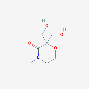 Chemical structure of 2,2-Bis(hydroxymethyl)-4-methylmorpholin-3-one