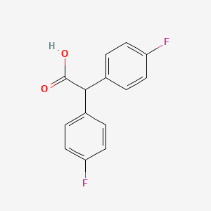 Chemical structure of 2,2-BIS(4-FLUOROPHENYL)ACETIC ACID