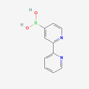 Chemical structure of 2,2'-BIPYRIDIN-4-YLBORONIC ACID