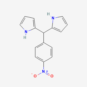 Chemical structure of 2,2'-[(4-nitrophenyl)methylene]bis-1H-Pyrrole