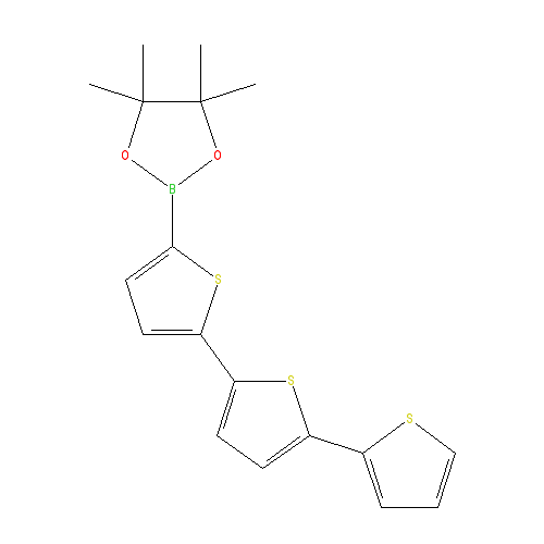 Chemical structure of 2,2':5',2“-Terthiophene-5-boronic acid pinacol ester