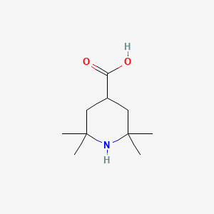 Chemical structure of 2,2,6,6-Tetramethylpiperidine-4-carboxylicacid