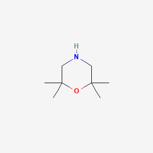 Chemical structure of 2,2,6,6-Tetramethylmorpholine