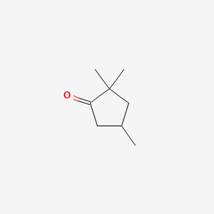 Chemical structure of 2,2,4-Trimethylcyclopentanone