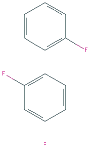 Chemical structure of 2,2',4-Trifluoro-1,1'-biphenyl