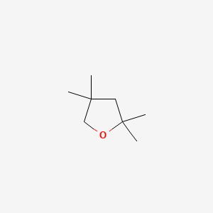 Chemical structure of 2,2,4,4-tetramethyltetrahydrofuran