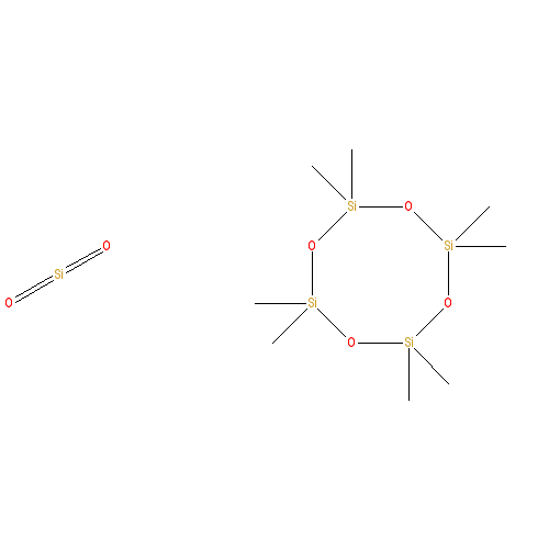 Chemical structure of 2,2,4,4,6,6,8,8-octamethyl-1,3,5,7,2,4,6,8-tetraoxatetrasilocane