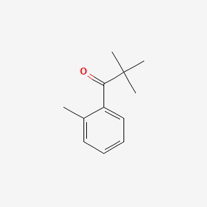 Chemical structure of 2',2,2-Trimethylpropiophenone