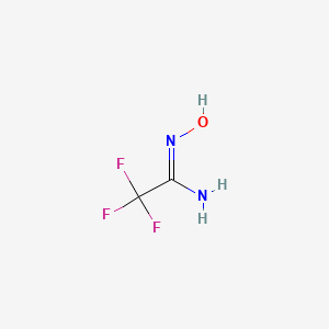 Chemical structure of 2,2,2-trifluoro-N'-hydroxyethanimidamide