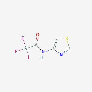 Chemical structure of 2,2,2-Trifluoro-N-4-thiazolyl-acetamide