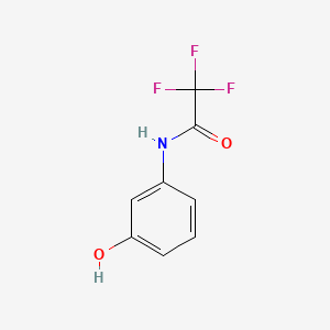 Chemical structure of 2,2,2-Trifluoro-N-(3-hydroxyphenyl)acetamide