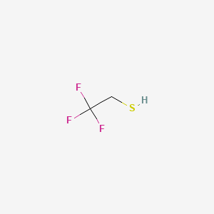 Chemical structure of 2,2,2-Trifluoroethanethiol