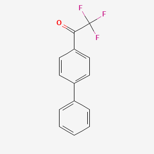 Chemical structure of 2,2,2-trifluoro-4'-phenylacetophenone