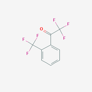 Chemical structure of 2,2,2-Trifluoro-2'-(trifluoromethyl)acetophenone