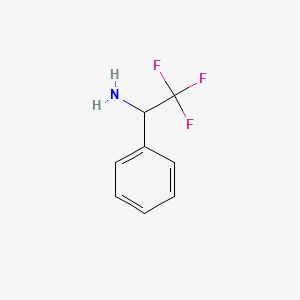 Chemical structure of 2,2,2-Trifluoro-1-phenylethylamine