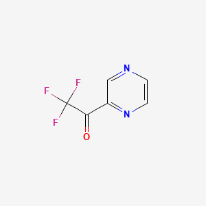 Chemical structure of 2,2,2-Trifluoro-1-(pyrazin-2-yl)ethanone