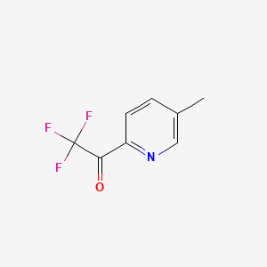 Chemical structure of 2,2,2-Trifluoro-1-(5-methylpyridin-2-yl)ethanone